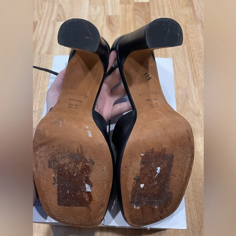 VINCE Amara Leather Platform Heel - Picture 6 of 8